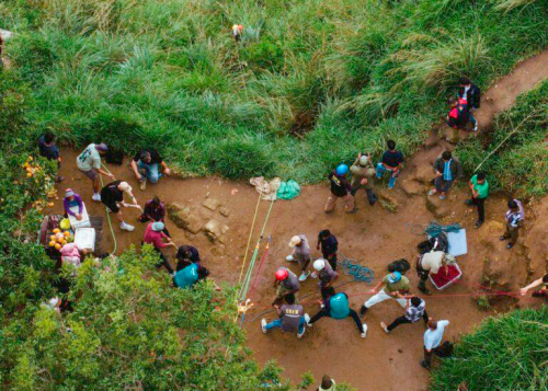 0112-4 (High angle anchor setup for stretcher rescue)