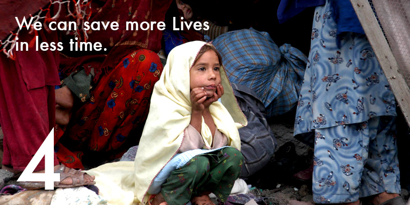 We can save more LIFE with less time.